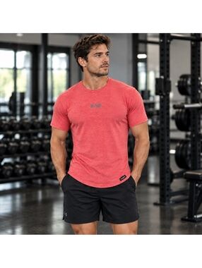 Rawgear Heathered Red Athletic T-Shirt Soze L